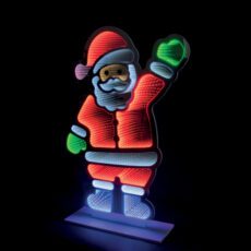 5029936970466 1 SnowTime 120cm Waving Santa Infinity Light Up Christmas Decoration.jpg